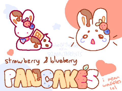 collab ota entry - STRAWBERRY BLUEBERRY WAFFLES