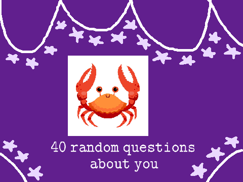 ✨ 40 random questions about you ✨  remix