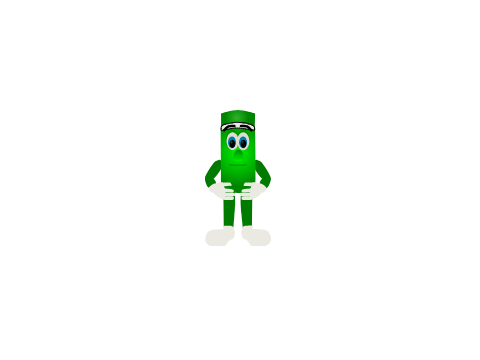 PM Green Sprite Vector