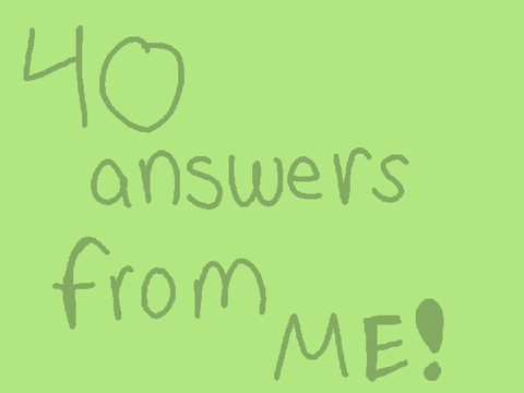 ✨ 40 random questions about you ✨  remix