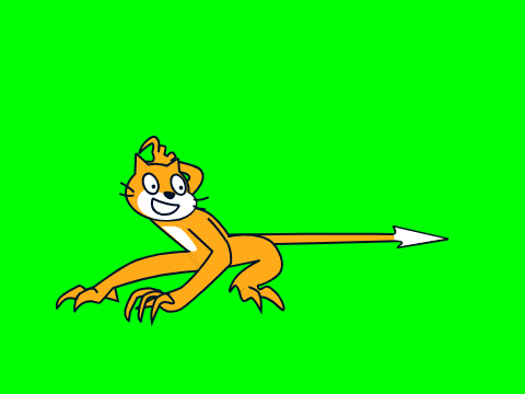 デススタッブをするScratch cat素材
