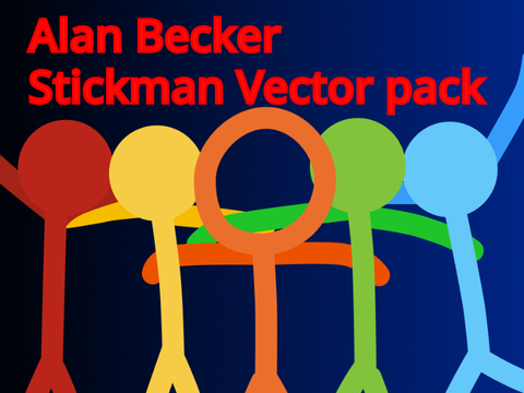 Updated Alan Becker Stickman vector pack