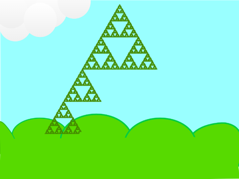sierpinski triangle tree