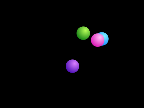 random balls moving