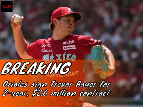 BREAKING: Orioles sign Trevor Bauer to a 2-year, $2.6 million contract