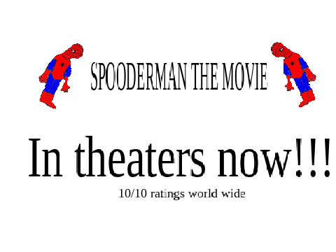 The spooderman trailer