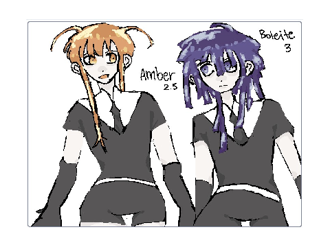 Houseki No Kuni OC Ref - Amber & Boleite