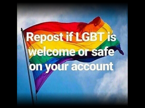 LGBTQIA+ community is welcome or safe on my account  remix remix