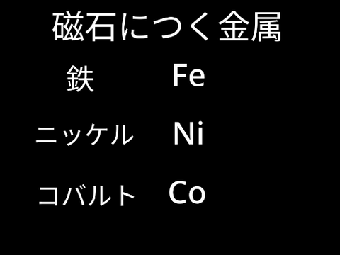 磁石につく金属