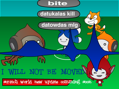 I WILL NOT BE MOVED (scratch world)
