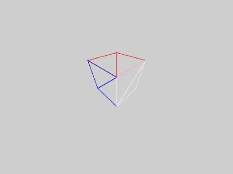 3D Renderer with Backface Culling (Wireframe)