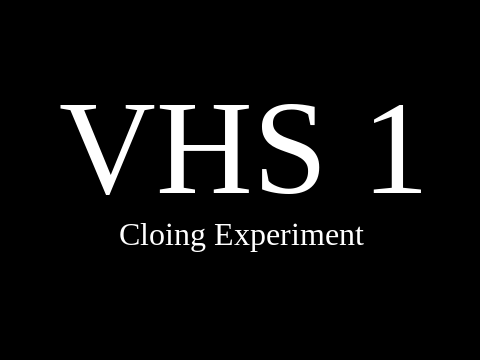 VHS tape 1 