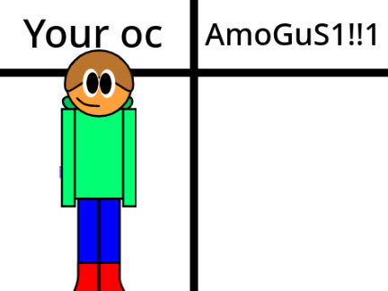 Remix and I will make your oc AMONGUS remix