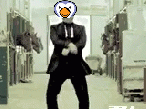 Penguin in space