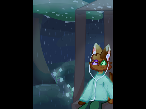 Rainy Day- Art Process