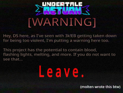 UT: RETURN - Fanmade AU UST Made For Fun
