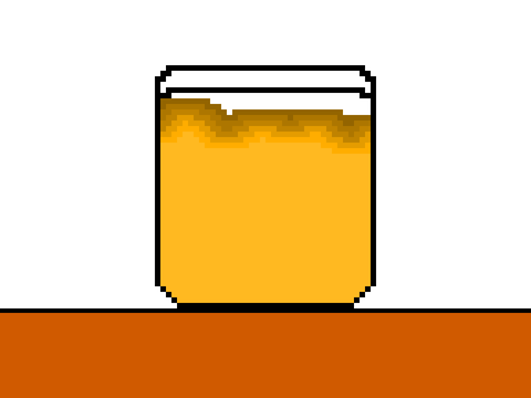 EASTER EGG-Glass of Juice