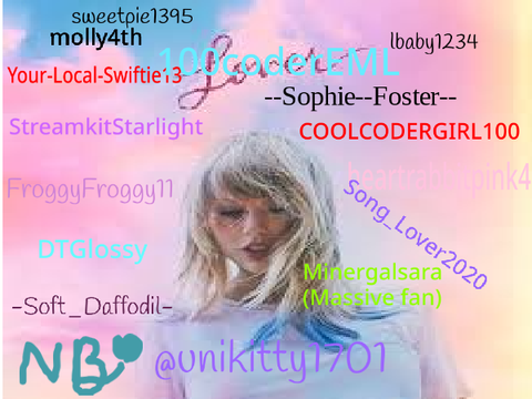 SIGN IF YOUR A SWIFTIE!!!!!!! a million remixes remix remix remix remix remix