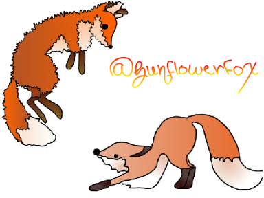 Foxes Playing Art (Thumbnail to my studio) 