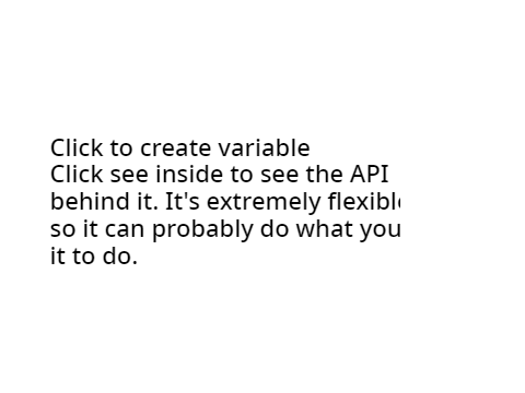 Create variable custom block with hacked blocks