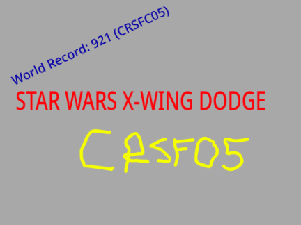Star wars (x-wing) dodge game