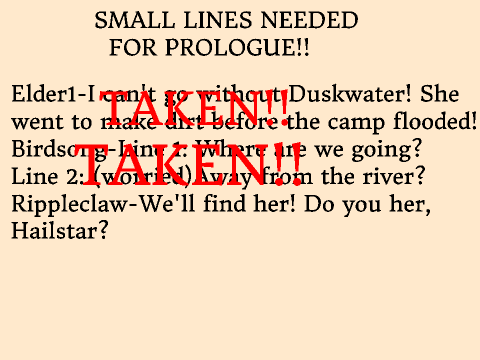 Crookedstar's Promise Auditions! remix