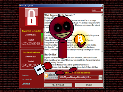 Wannacry virus but if it was a character in my style