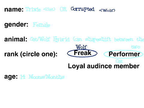 Circus Freaks RPG Sign-Up Sheet [Remix]