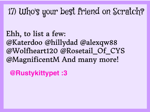 30 Questions Nobody is Asked in Scratch! DUANGNESS