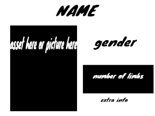 Reccomended Character - (object show sign up for your character to pottentialy have a cameo)