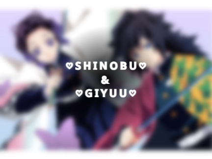 ✧ Shinobu & Giyuu - Vector Art ✧