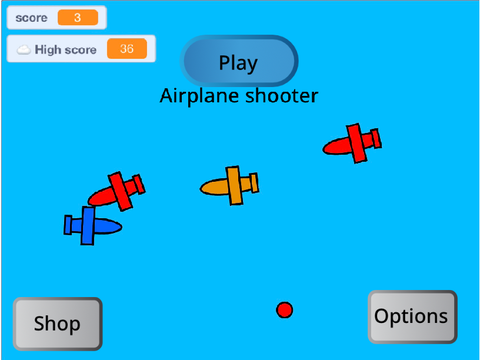 airplane shooter with score