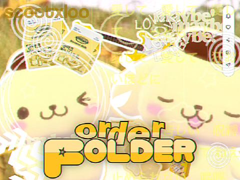 ♡╮┈➤ order folder