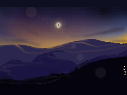 Solar Eclipse 2024 Landscape Art!