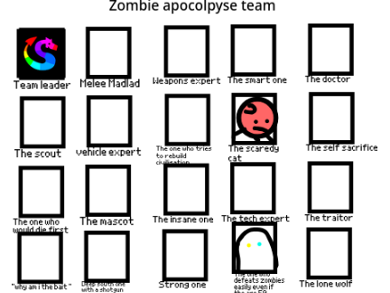 add yourself into The zombie apocolpyse team remix remix