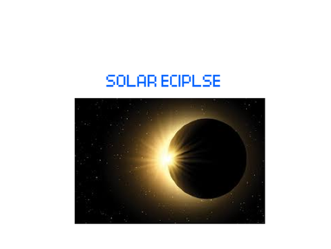 Solar Eclipse 2024