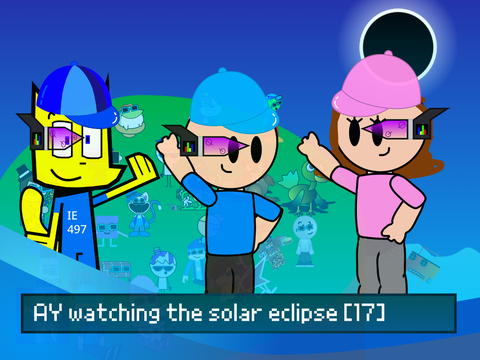 AY watching the solar eclipse [17]