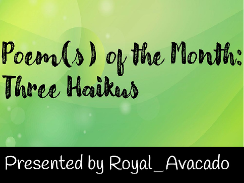 Poem(s) of the Month