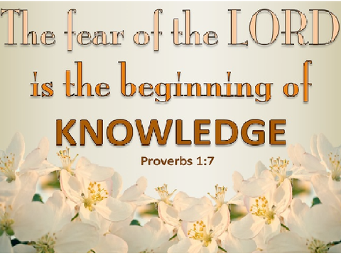 Proverbs 1:7