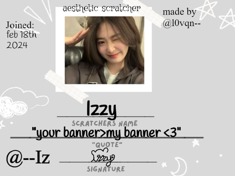 ↪ izzy's yearbook