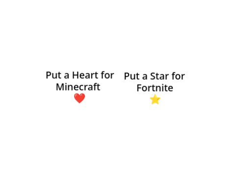 Minecraft or Fortnite