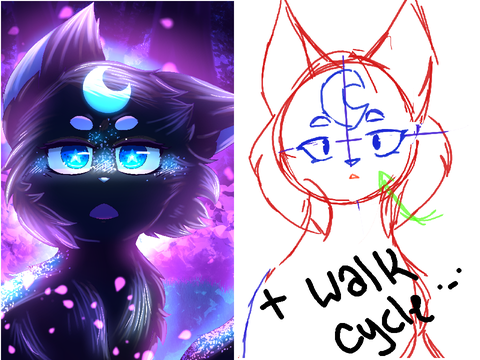 Mm yes I must animate Moonpaw + animation practice