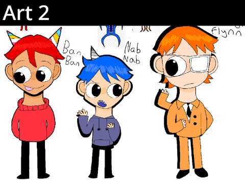 Garten of Ban Ban Character as Humans (Art 2)