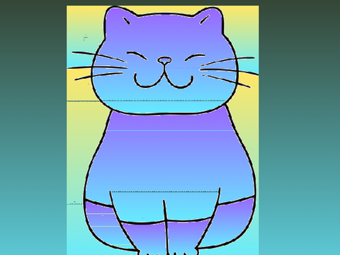 CC colour the cat 150 FOLLOWERS contest remix