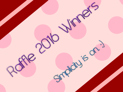 Raffle 2016 Winners!