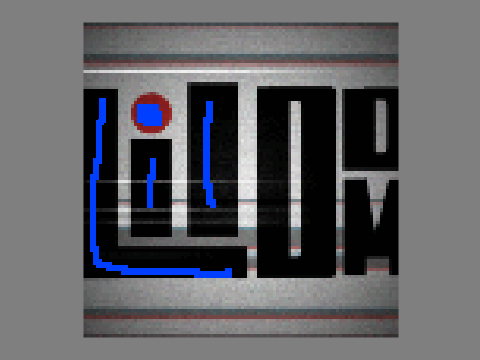 The blue glitch