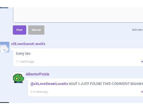 goated comment