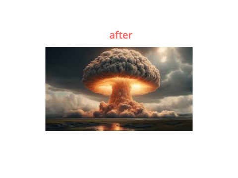 Before and after the nuke
