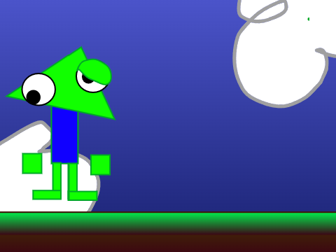The Quests (in really early wip, but heres the unfinished background and a character.)