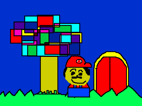 super paper mario drawing
